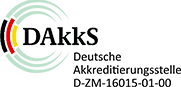 Logo der Deutschen Akkreditierungsstelle DAKKS D-ZM-16015-01-00